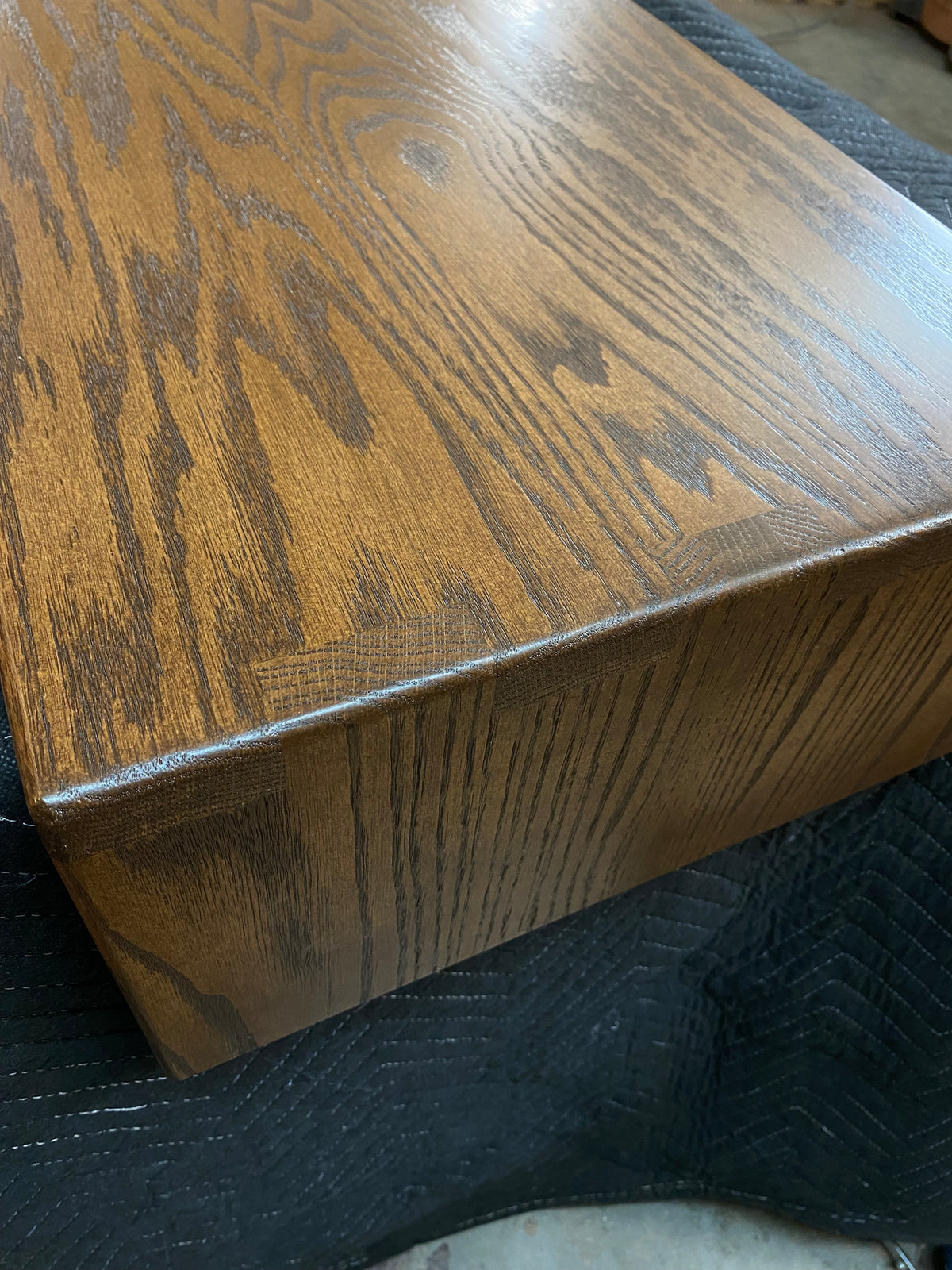 Solid Oak Ottoman Tray Made To Go Over Your Ottoman - 15 "Wide Over Ottoman Cocktail Table