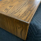 Over Ottoman Cocktail Table, Wide Ottoman Tray in Oak, Oversized Wood Ottoman Top