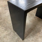 Black Waterfall Console Table, Solid Wood Black Console Table, Sofa Table, Entryway Table