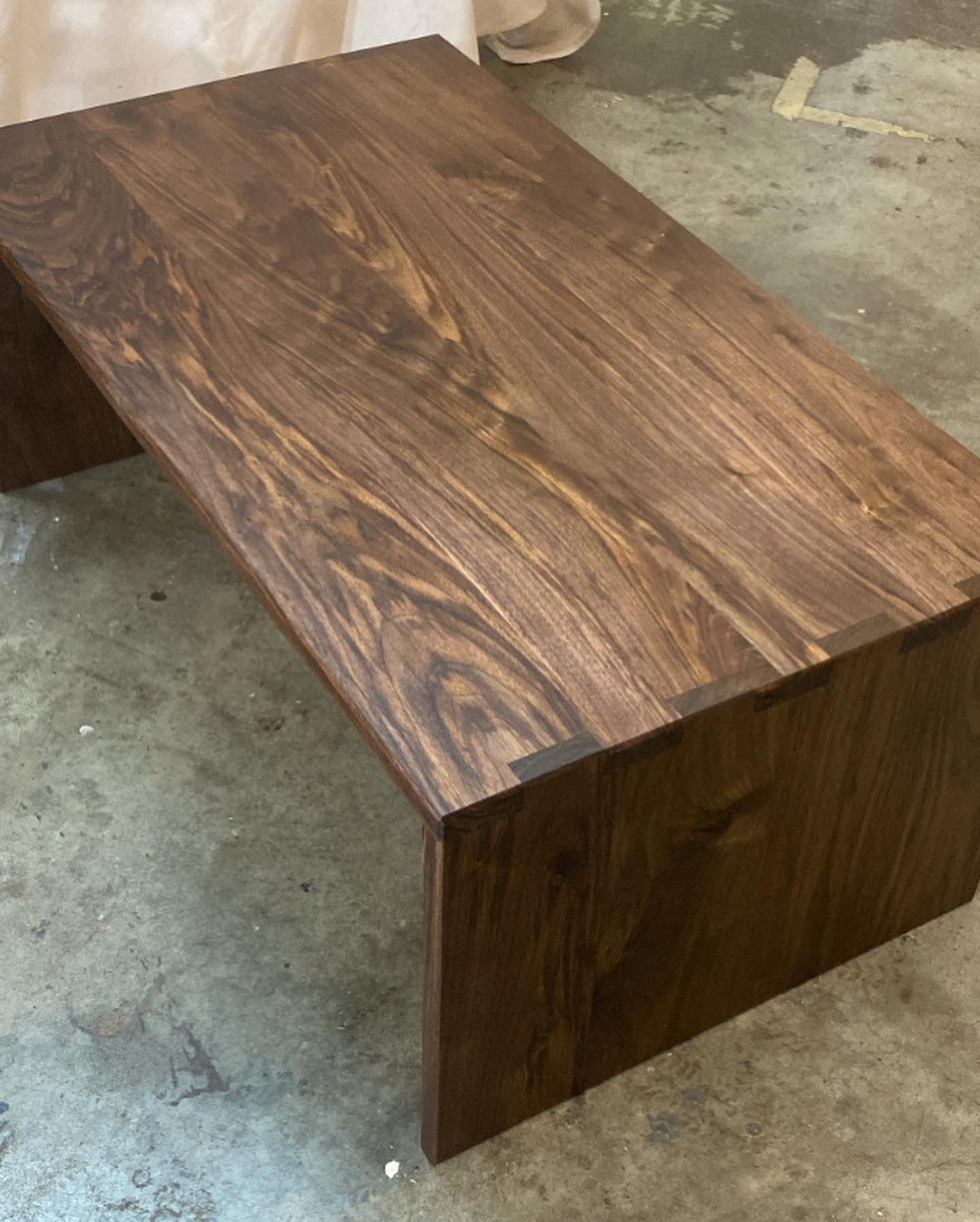 Handmade Modern Coffee Table in Solid Walnut, Minimalist Coffee Table, Contemporary Coffee Table