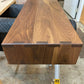 Wide Over Ottoman Cocktail Table, Wide Ottoman Tray in Walnut, Oversized Wood Ottoman Top