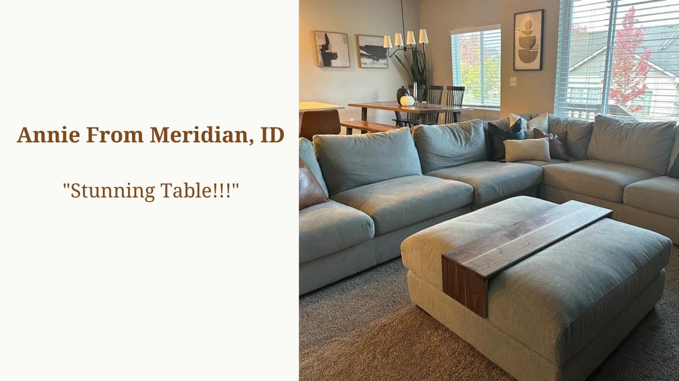 custom furniture meridian idaho, customer review for ottoman table, ottoman tray, over ottoman table
