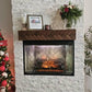 modern fireplace mantle, walnut fireplace mantel, handmade wood fireplace mantle