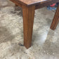 Walnut Herringbone Dining Room Table with Parsons Style Base