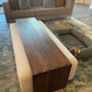 Large Walnut Ottoman Coffee Table - Custom Made To Your Ottoman | Wood Ottoman Cover