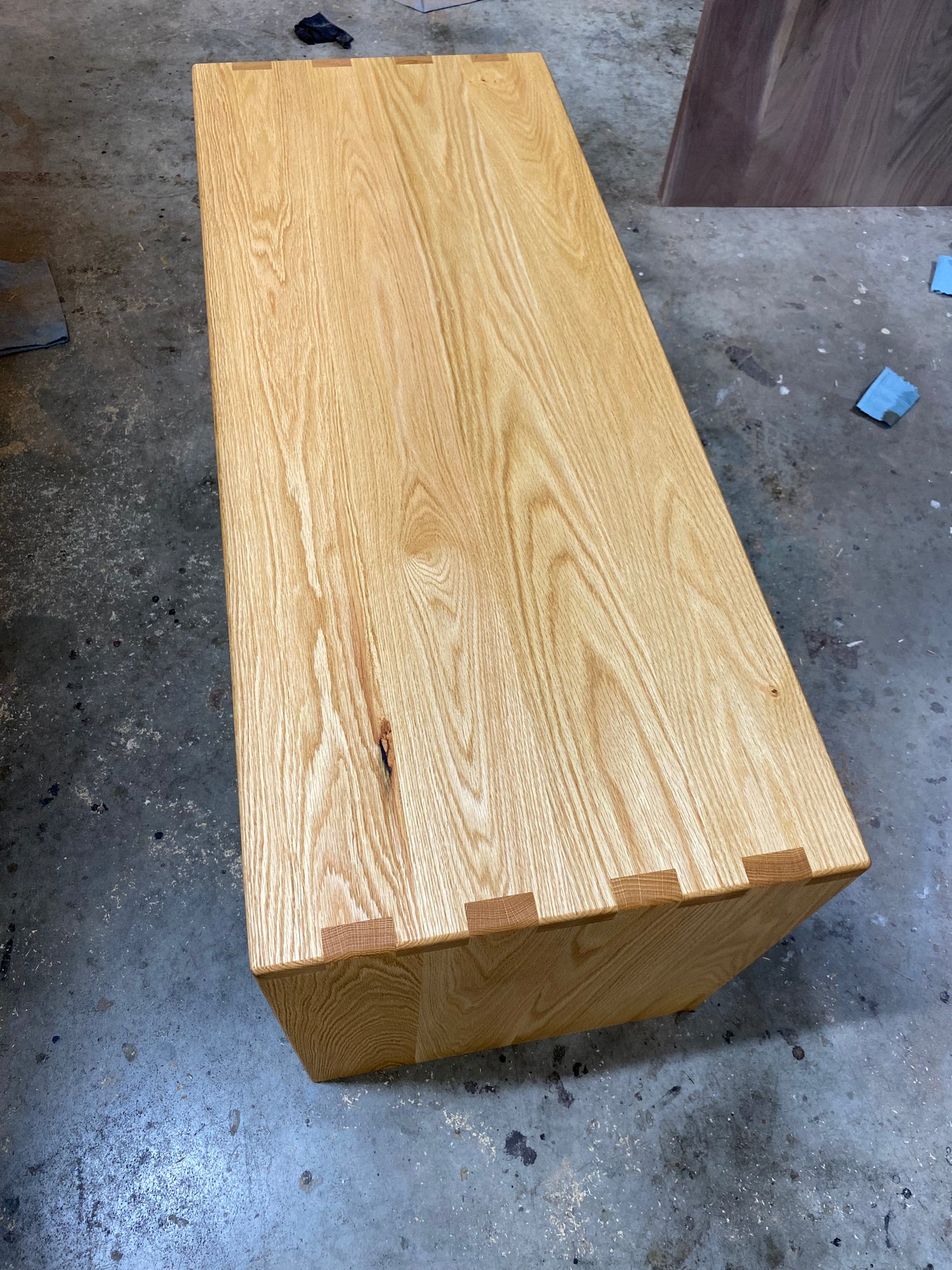 Ottoman Coffee Table Custom Fitted to Your Ottoman, Ottoman Table Cover, Oak Ottoman Overlay