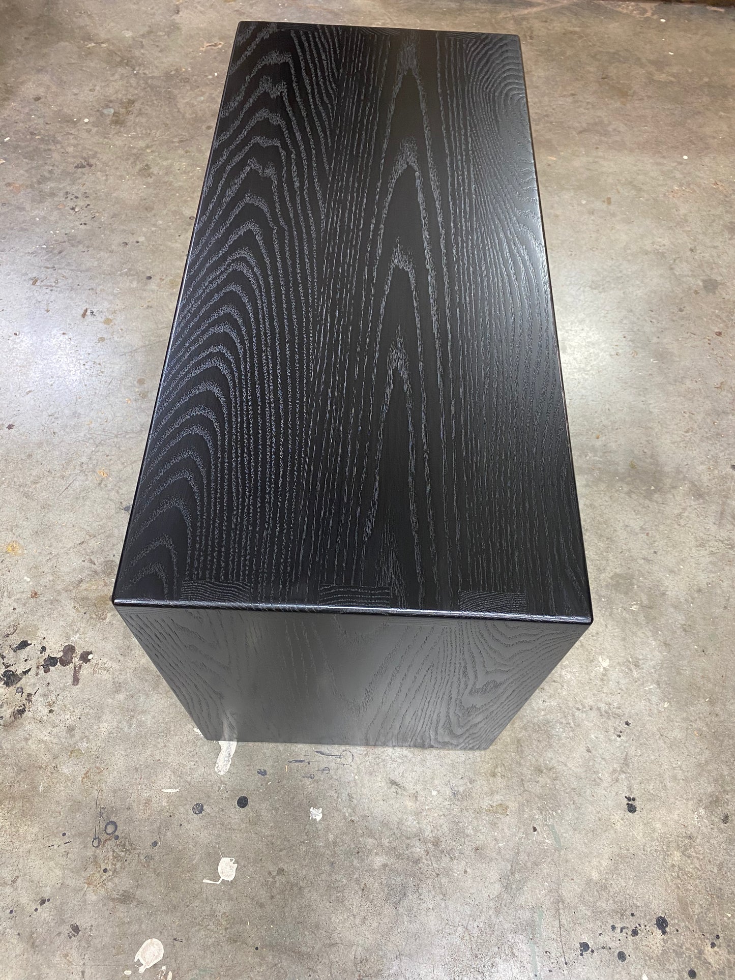 Ottoman Coffee Table Custom Fitted to Your Ottoman, Ottoman Table Cover, Oak Ottoman Overlay