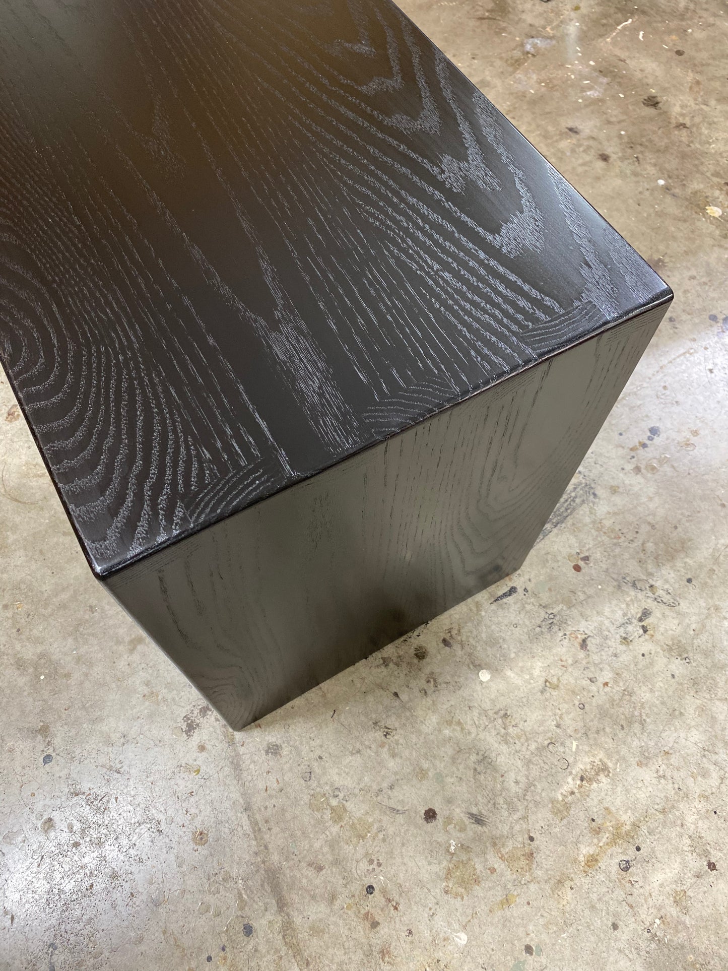 Ottoman Coffee Table Custom Fitted to Your Ottoman, Ottoman Table Cover, Oak Ottoman Overlay