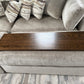 Over Ottoman Cocktail Table, Wide Ottoman Tray in Oak, Oversized Wood Ottoman Top