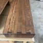 Wide Over Ottoman Cocktail Table, Wide Ottoman Tray in Walnut, Oversized Wood Ottoman Top