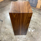Walnut Sculpture Stand, Art Plinth or Pedestal Stand Handmade with Modern Waterfall Joinery
