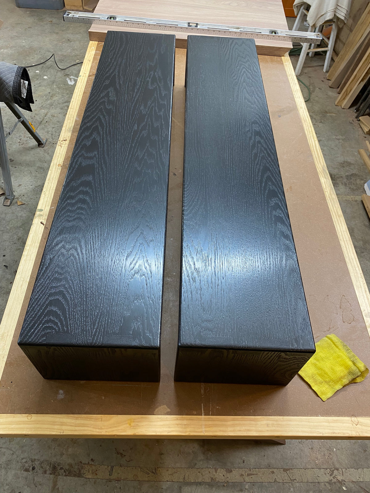 Solid Oak Ottoman Tray Made To Go Over Your Ottoman - 15 "Wide Over Ottoman Cocktail Table