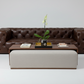 Large Walnut Ottoman Table - Custom Made To Go Over Your Ottoman - Solid Wood - 18" wide