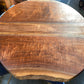 Live Edge Round Dining Table in Walnut