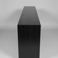 handmade black console table or entryway table, made in Ohio out of solid oak