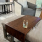 Over Ottoman Cocktail Table, Wide Ottoman Tray in Oak, Oversized Wood Ottoman Top