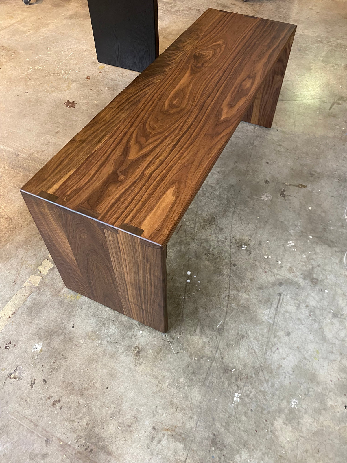 Solid Wood Ottoman Table, Handmade Table to Fit Your Ottoman - 15" Wide Made of Walnut Wood