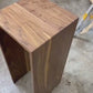 Walnut Sculpture Stand, Art Plinth or Pedestal Stand Handmade with Modern Waterfall Joinery