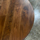 Round Walnut Dining Table With Tulip Pedestal Base - Handmade in USA