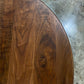 Round Walnut Dining Table With Tulip Pedestal Base - Handmade in USA