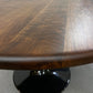 Round Walnut Dining Table With Tulip Pedestal Base - Handmade in USA