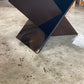 Contemporary Walnut Dining Table, Handmade in Walnut with Asymmetrical X Base