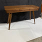 MCM Walnut Writing Desk With Push To Open Drawers
