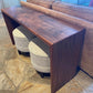 waterfall console table handmade furniture columbus ohio, modern walnut entryway table