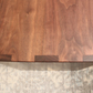 Ottoman Coffee Table Custom Fitted to Your Ottoman, Ottoman Table Cover, Walnut Ottoman Overlay