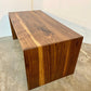 made to order walnut coffee tables in contemporary waterfall design