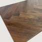 walnut herringbone dining table top