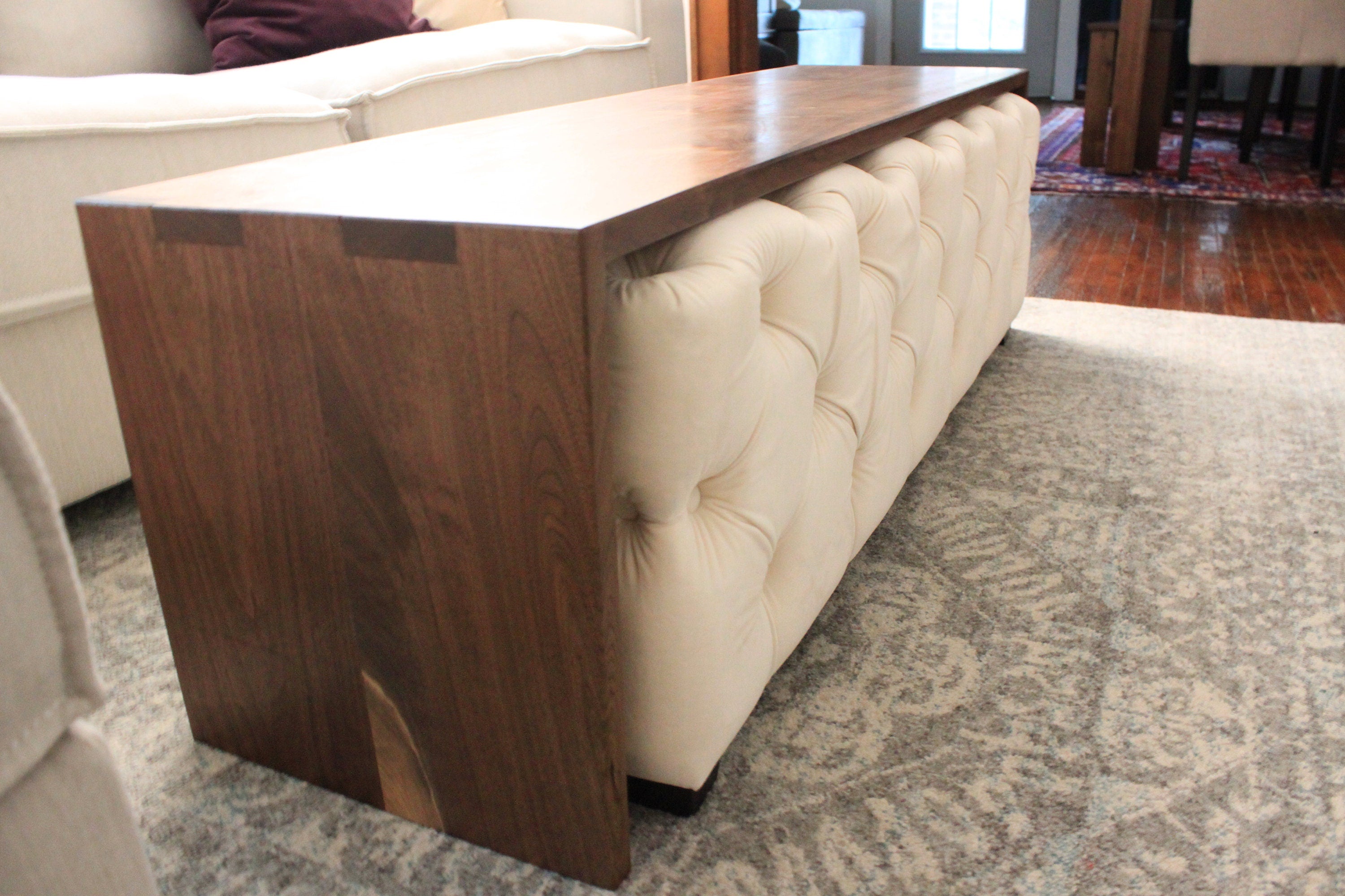 Custom ottoman on sale coffee table