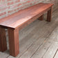 Parsons Style Bench Handmade in Solid Walnut