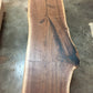 Modern Live Edge Walnut Trestle Bench
