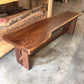 Modern Live Edge Walnut Trestle Bench