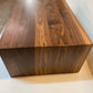 Wide Waterfall Coffee Table, Large Walnut Coffee Table