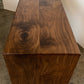 Modern Waterfall Console Table , Sofa Table or Waterfall Desk, Handmade in Solid Walnut