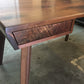 Mid Century Modern Desk with Figured Walnut Drawers
