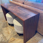 waterfall console table handmade furniture columbus ohio, modern walnut entryway table
