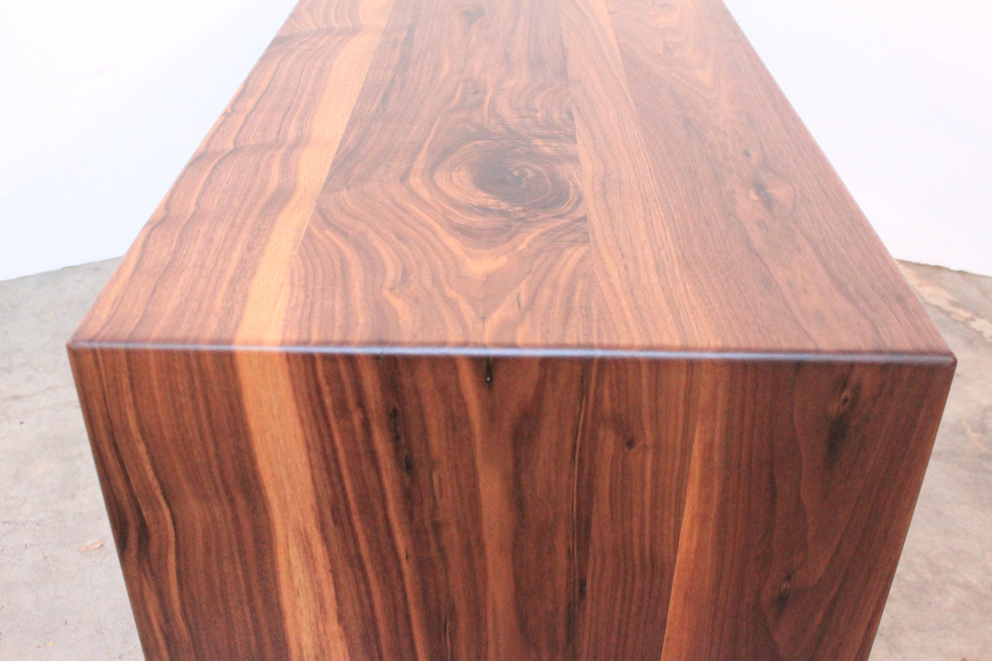 Modern Walnut Waterfall Coffee Table