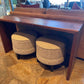 Modern Waterfall Console Table , Sofa Table or Waterfall Desk, Handmade in Solid Walnut