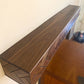 Modern Walnut Fireplace Mantel Shelf with Herringbone Pattern | Mid Century Modern Fireplace Mantle Shelf | Handmade Wood Mantel