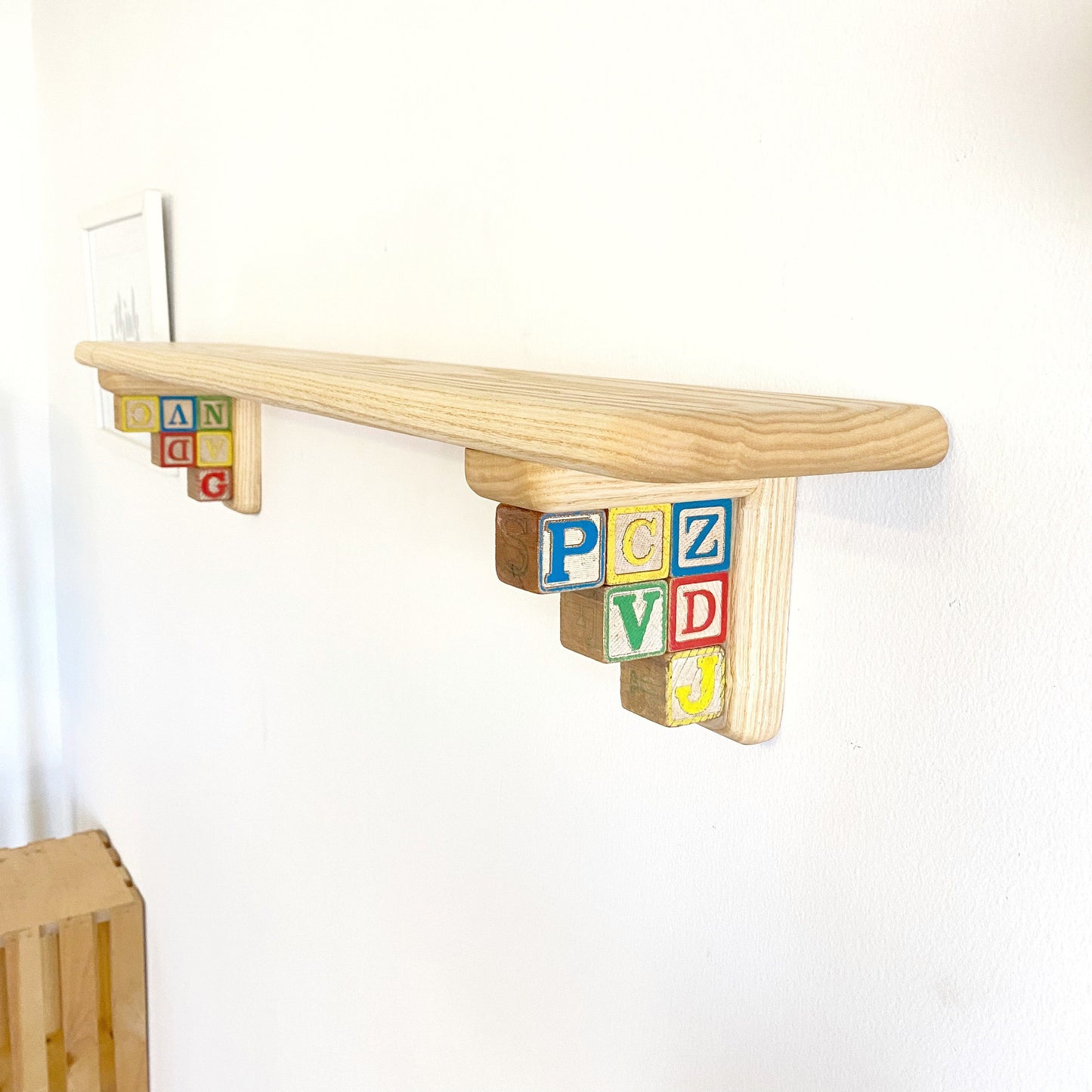 nursery shelves, nursery shelf ideas, playroom shelves, shelf for nursery, shelves for baby room