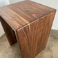 Modern Walnut Waterfall End Table or Side Table