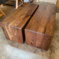 Modern Walnut Waterfall Coffee Table