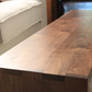 Ottoman Coffee Table Custom Fitted to Your Ottoman, Ottoman Table Cover, Walnut Ottoman Overlay