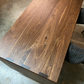 Large Walnut Ottoman Coffee Table - Custom Made To Your Ottoman | Wood Ottoman Cover