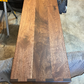 Ottoman Coffee Table Custom Fitted to Your Ottoman, Ottoman Table Cover, Walnut Ottoman Overlay