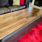 Large Walnut Ottoman Coffee Table - Custom Made To Your Ottoman | Wood Ottoman Cover